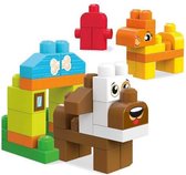 Fisher-Price Mega Bloks Dieren Bouwen, poes, hond en brandweerkraan