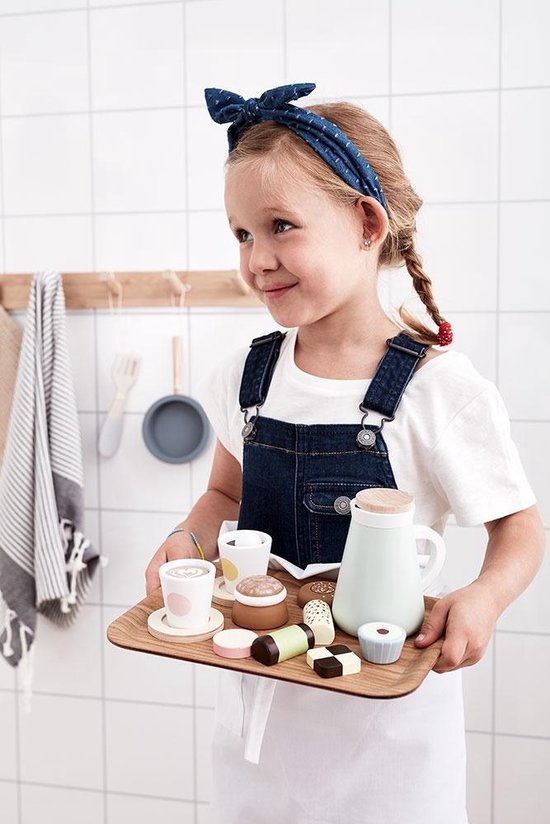 Duurzaam houten speelgoed. Pannen en serviesset Wit Hape kopen? Bestel online