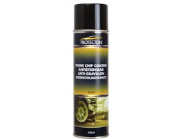 Protecton Antisteenslag - Beschermingsmiddel voor carrosserie onderdelen - Corrosie werende werking - Geluiddempend - Overspuitbaar - Zwart - 500ml