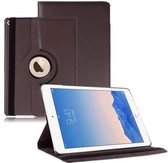 geschikt voor iPad Air 2 Hoes Cover Multi-stand Case 360 graden draaibare Beschermhoes bruin