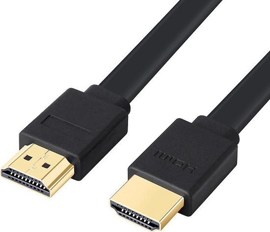 30 cm - HDMI naar HDMI v1.4 Flat Platte kabel - Zwart | bol