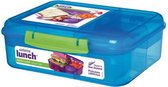 Sistema Lunch Bento Lunchbox 1,65L blauw-limegroen