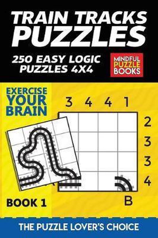 Model Railway Train Tracks Puzzles, Mindful Puzzle Book