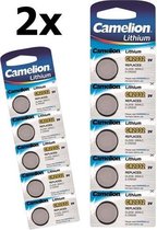 Camelion CR2032 3V Lithium batterij -  10 Stuks (2 Blister a 5st)