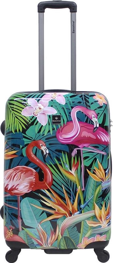 Saxoline koffer 67 cm exotic flamingo | bol.com