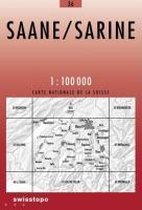 Swisstopo 1 : 100 000 Saane / Sarine