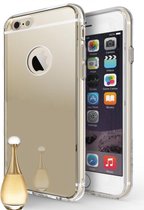 Apple iPhone 6 Plus / 6+ - Siliconen Spiegel Hoesje Goud Achterkant (Gold Mirror TPU Case)