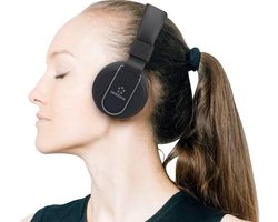 Renkforce RF-BTK-100 Bluetooth HiFi Headset stereo On Ear Headset, Vouwbaar Zwart-grijs