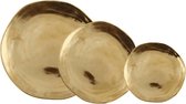 &Klevering  - Bord imperfect gold 15, 18 en 22cm (set van 3) - Kleine borden