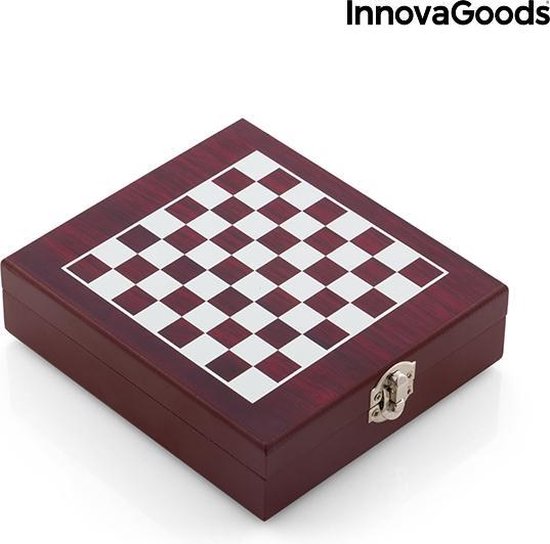 Thumbnail van een extra afbeelding van het spel InnovaGoods Wine and Chess Set (37 Pieces)