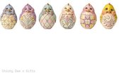Jim Shore Paaseieren Easter Eggs 12 stuks in schitterende doos. nr. 4056944