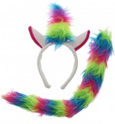 Zac's Alter Ego Haarband Rainbow unicorn with tail Multicolours