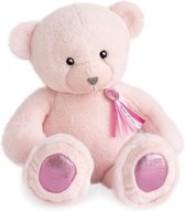 Roze beren knuffel, knuffel van beer roze, luxe beer, Dou Dou et Compagnie, 40 cm