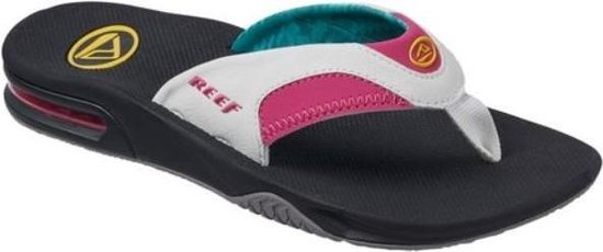 Reef Fanning Bright Nights wit roze slippers dames | bol.com