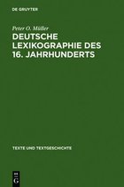 Texte Und Textgeschichte- Deutsche Lexikographie des 16. Jahrhunderts