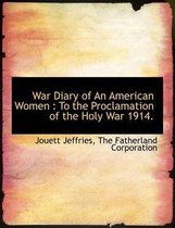 War Diary of an American Women
