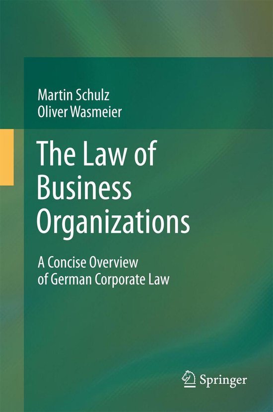 The Law of Business Organizations - cover