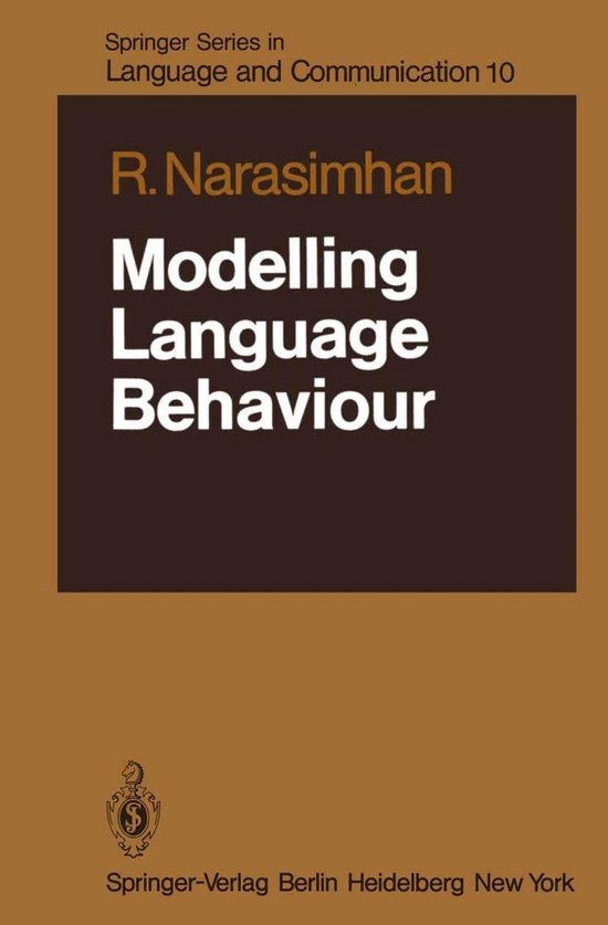 Behavioral Science and Psychology (R0) - Modelling Language  ... - cover