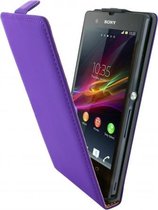 Mobiparts Premium Flip Case Sony Xperia Z Purple