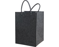 Gerecycled Vilt: 100L Wasverzamelaar 43x38x60 - XL Vilten Tas - Wasmand Opvouwbaar Groot Badkamer