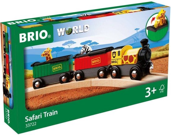 BRIO Trein met Safari Dieren - Treinbaanonderdeel voor 3+ jaar - 33722