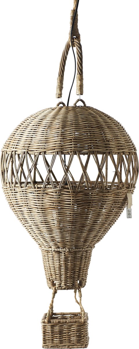 spiritueel Keer terug directory Riviera Maison - Montgolfier Hanging Lamp - Hanglamp - Naturel - Rattan |  bol.com