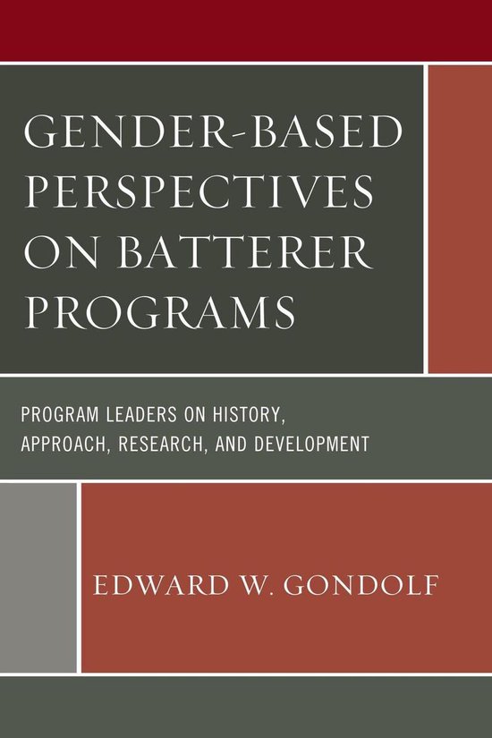 Gender-Based Perspectives on Batterer Programs - cover