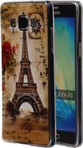 Eiffeltoren TPU Cover Case voor Samsung Galaxy A5 2015 Hoesje