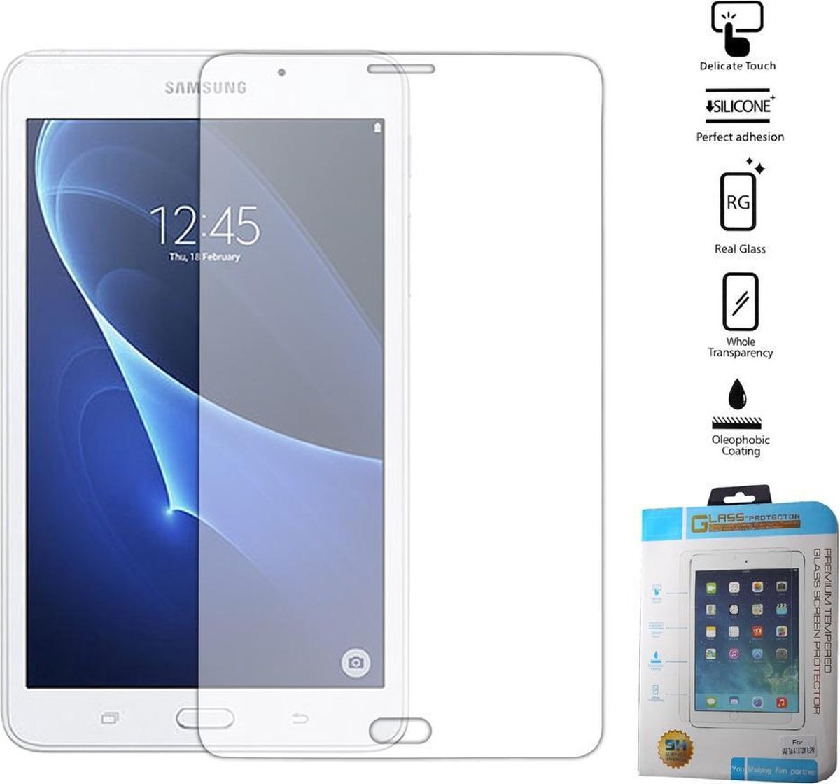0.3mm Arc Edge Ultra-thin Tempered Glass Gehard Glas Glazen Harde Screenprotector Samsung Galaxy Tab A 7.0 T280 T285