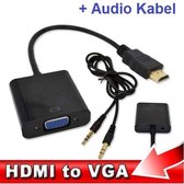 HDMI naar VGA Adapter met stereo audio kabel converter