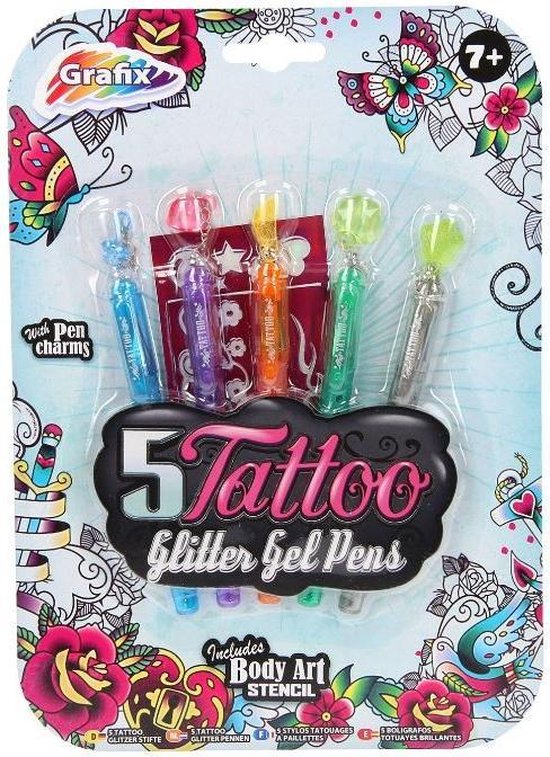 Tattoo Glitter Gel Pens