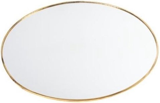 Spiegel met gouden rand van glas 30 x 30 x 0,5 cm |