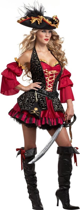 Duizeligheid erven Ingrijpen Deluxe piraten kostuum voor vrouwen - Verkleedkleding - XL | bol.com