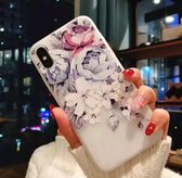 Designer Rose Alexandrië siliconen hoesje iPhone 6 Plus/ 6s Plus achterkant