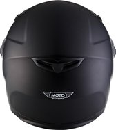 MOTO • MATT BLACK • L • Helm - Motorhelm - Integraalhelm - Scooterhelm - Motor - Scooter - Brommer