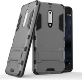 Nokia 5 Armor Hybrid Kickstand Case - Grijs