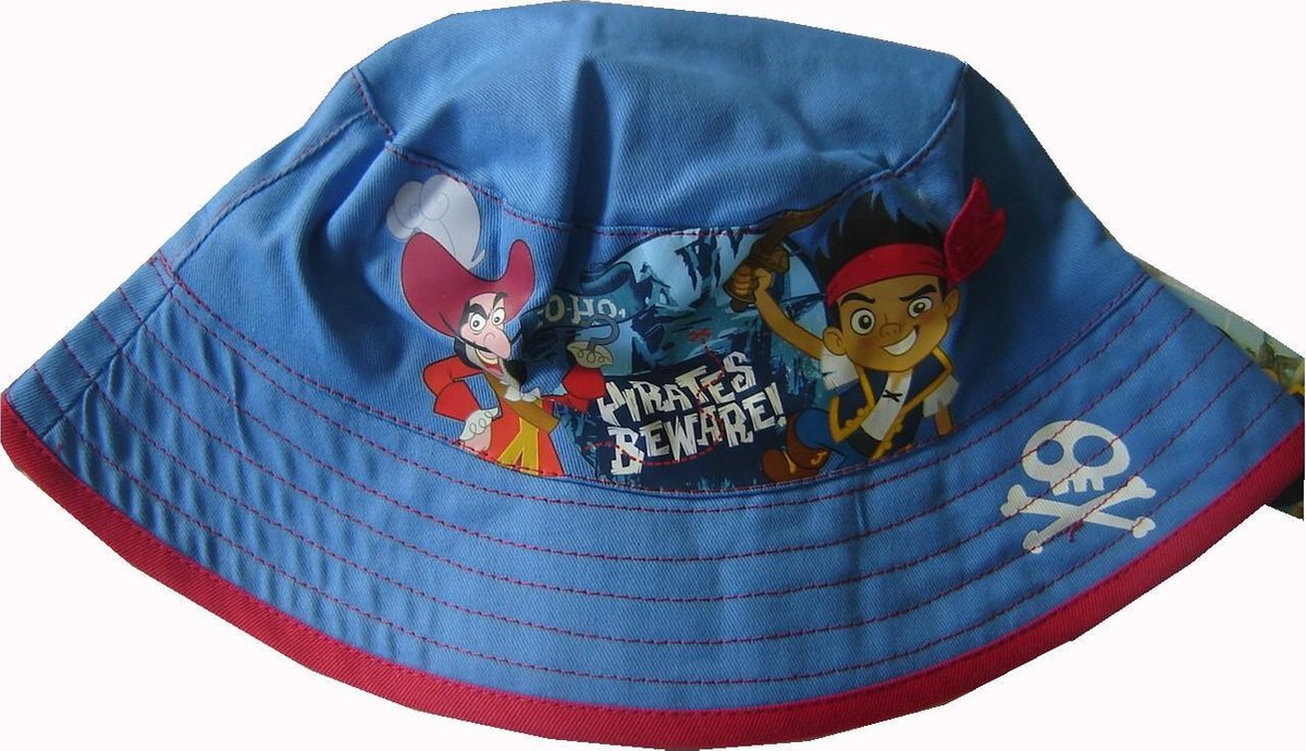 Blauw zonnehoedje van Jake en de Nooitgedachtpiraten