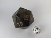 55mm 20-zijdig spindown, transparant donkergrijs