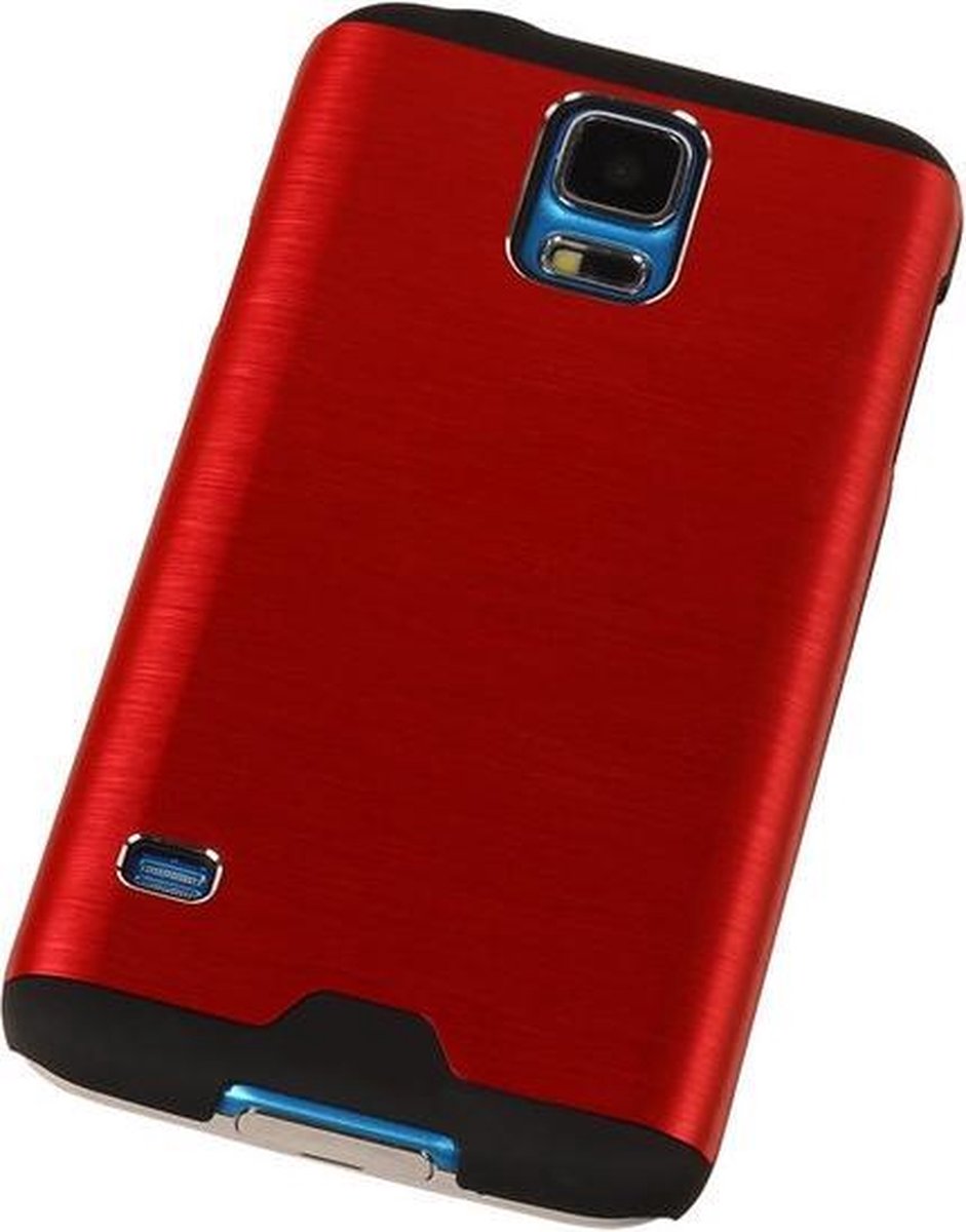 Aluminium Metal Hardcase Samsung Galaxy A3 Rood - Back Cover Case Bumper Hoesje