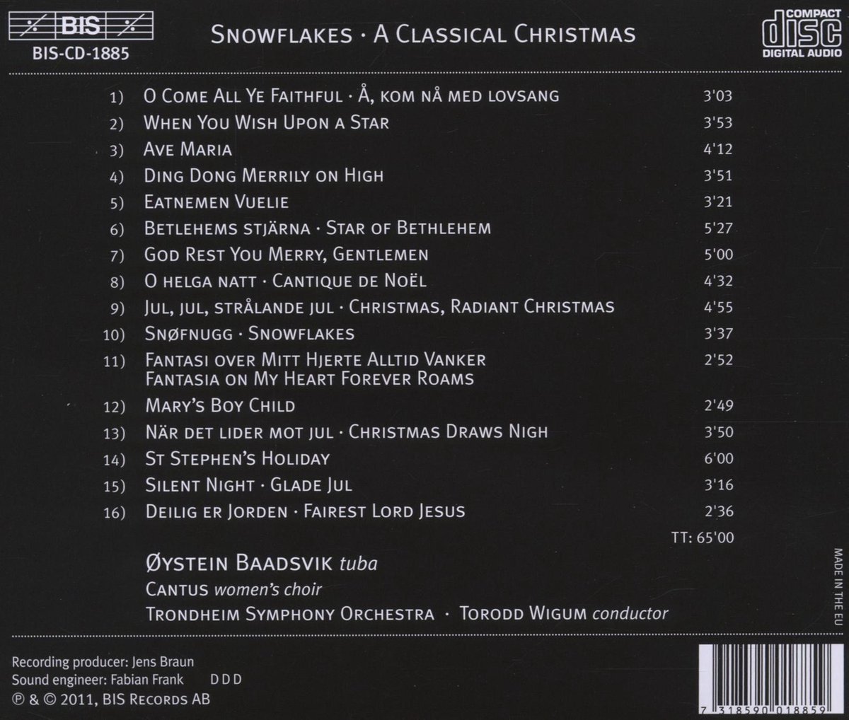 Snowflakes A Classical Christmas, Trondheim Symphony Orchestra  CD (album)  Muziek  bol.com