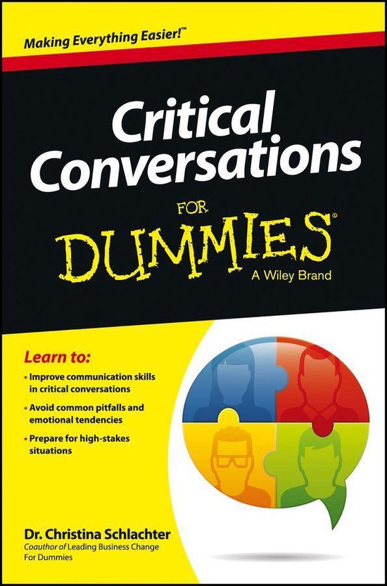Critical Conversations For Dummies - cover