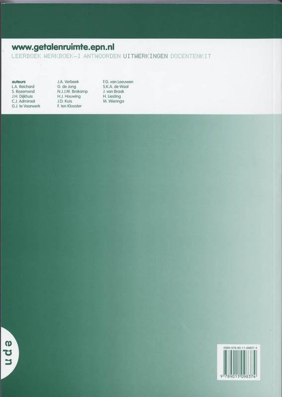 Getal en Ruimte / Vwo B / deel Uitwerkingen 3