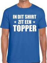 In dit shirt zit een Topper t-shirt blauw voor heren L