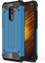 Xiaomi Pocophone F1 Hoesje - Armor Hybrid - Blauw