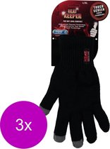 Heatkeeper Thermo Handschoen I-Touch Zwart - Handschoenen - 3 x L/Xl