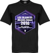 Real Madrid Los Blancos Milano Finale T-Shirt 2016 - L