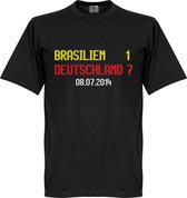 Brazilië - Duitsland 1-7 Scoreboard T-Shirt - XL