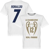 Real Madrid La Duodecima Ronaldo T-Shirt  - XXL
