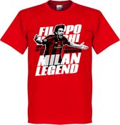 Inzaghi AC Milan Legend T-Shirt - Rood - L