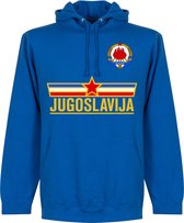 Joegoslavië Team Hooded Sweater - Blauw - M